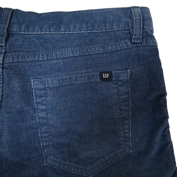 GAP Womens 4 Frayed Hem Corduroy Short in Ocean Blue NEW - Picture 4 of 11